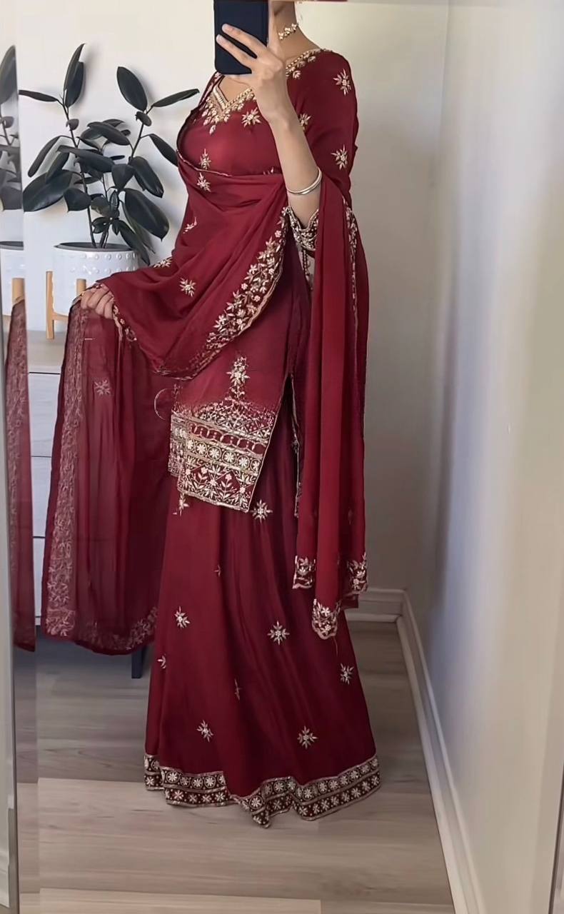 Dark Ruby Heirloom Suit